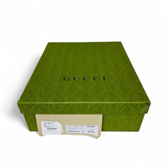 NIB Gucci GG Men's 9 US 9.5 Jacquard Canvas Ankle Chelsea Boots Black $1,150 - Picture 10 of 12